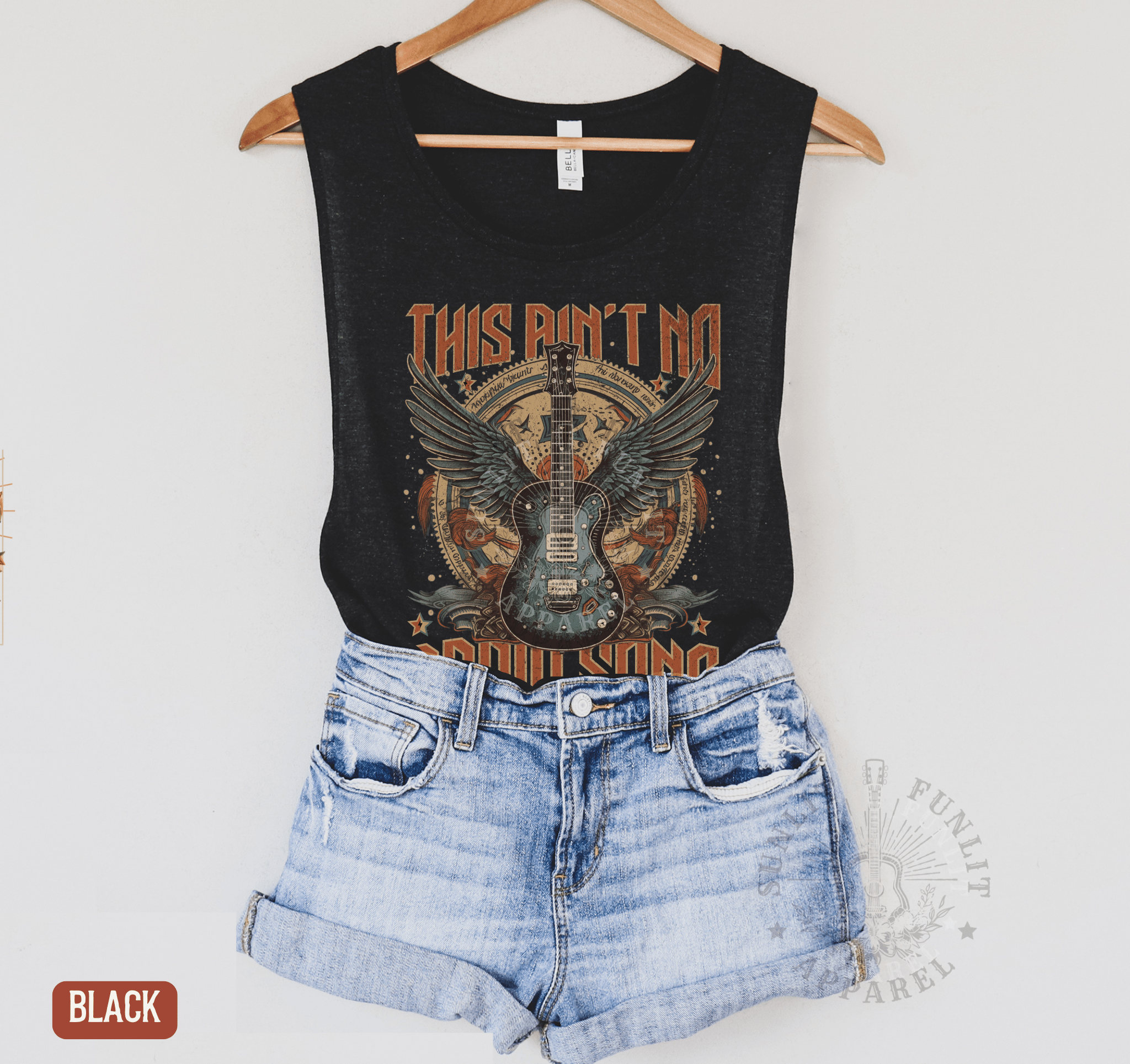 Radio Song Muscle Tank - Hardy Concert Tank Top - Sunlit Funlit | Graphic Tees for Country Concert Addicts