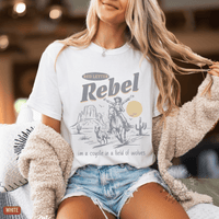 Thumbnail for Red Letter Rebel Desert Comfort Colors Tee - Sunlit Funlit | Graphic Tees for Country Concert Addicts