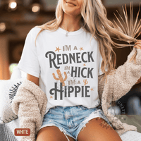 Thumbnail for Redneck Hick Hippie Country Concert Tee - Sunlit Funlit | Graphic Tees for Country Concert Addicts