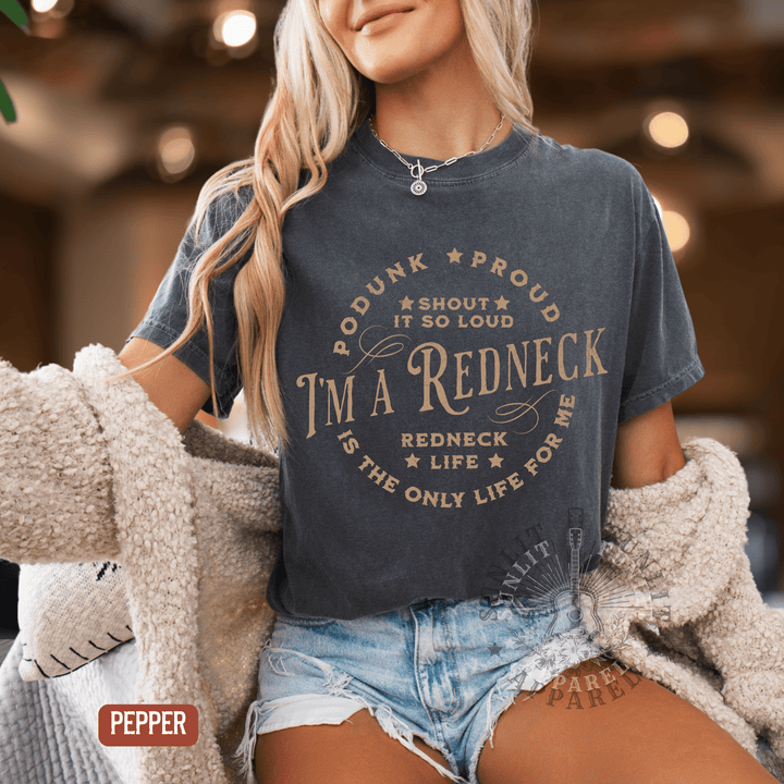 Redneck Life For Me Country Concert Tee - Sunlit Funlit | Graphic Tees for Country Concert Addicts