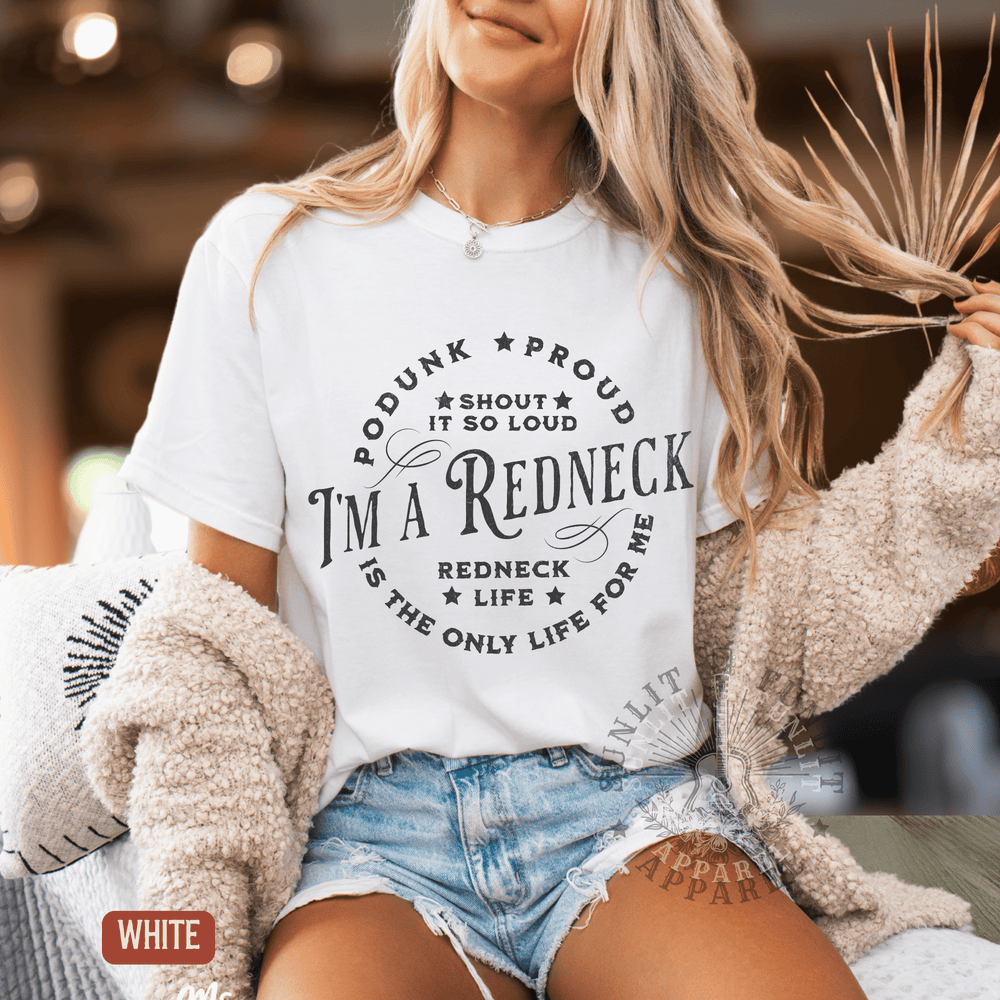 Redneck Life For Me Country Concert Tee - Sunlit Funlit | Graphic Tees for Country Concert Addicts