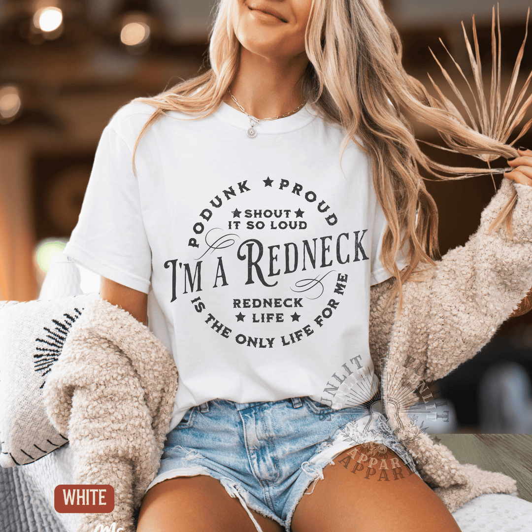 Redneck Life For Me Country Concert Tee - Sunlit Funlit | Graphic Tees for Country Concert Addicts