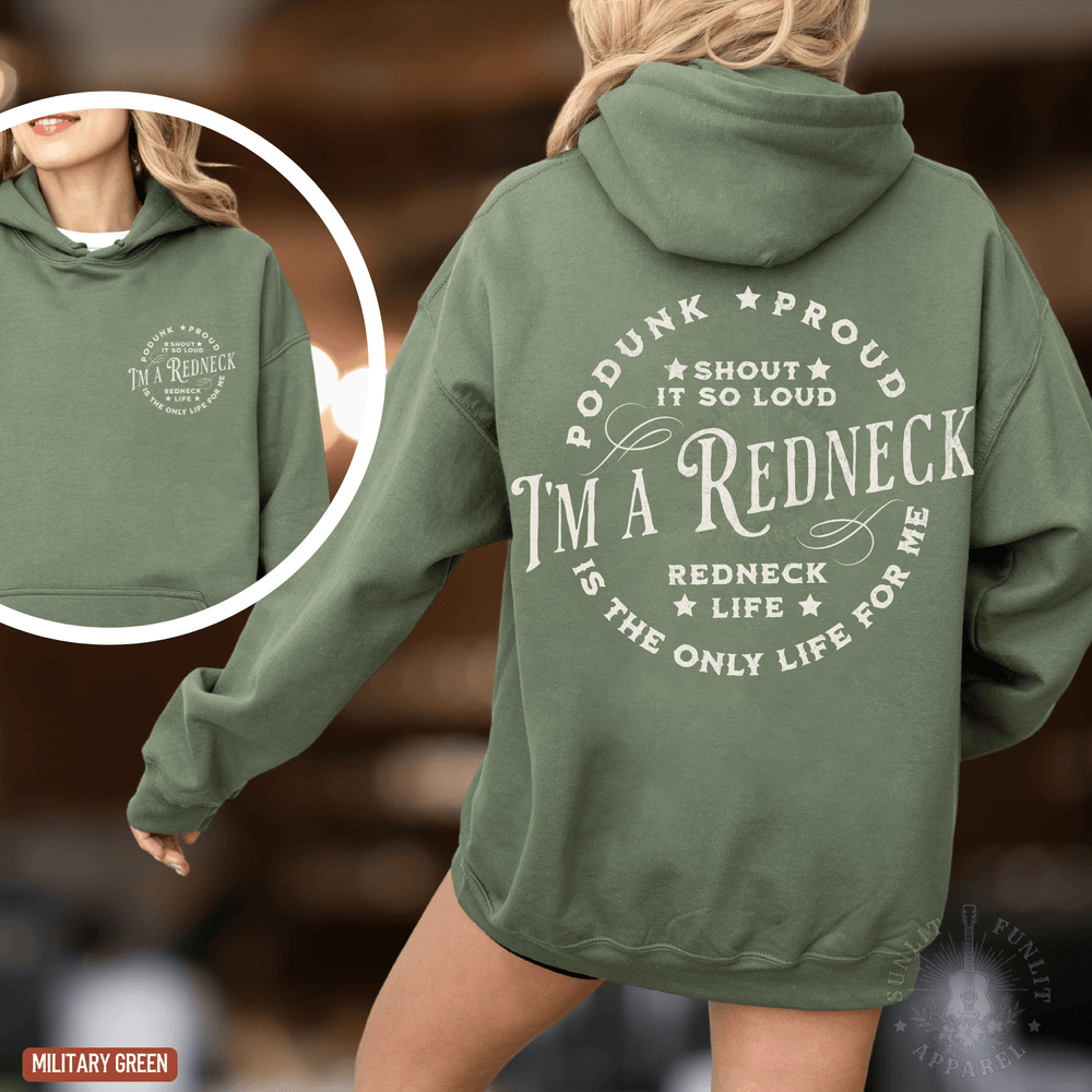 Redneck Life Hardy Concert Hoodie - Sunlit Funlit | Graphic Tees for Country Concert Addicts