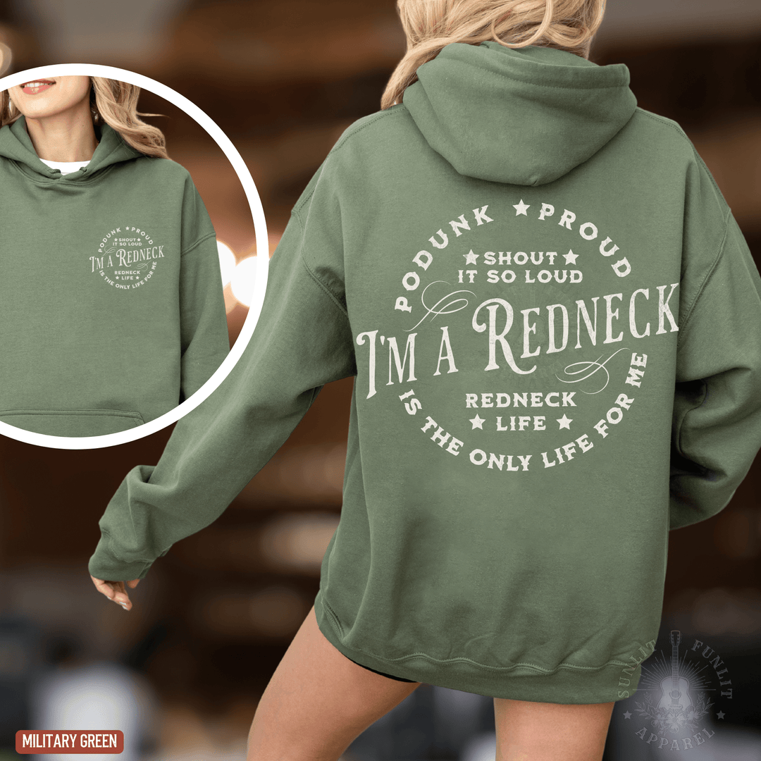 Redneck Life Hardy Concert Hoodie - Sunlit Funlit | Graphic Tees for Country Concert Addicts