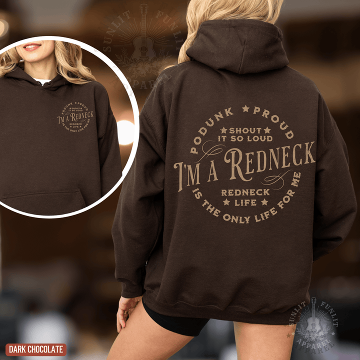 Redneck Life Hardy Concert Hoodie - Sunlit Funlit | Graphic Tees for Country Concert Addicts