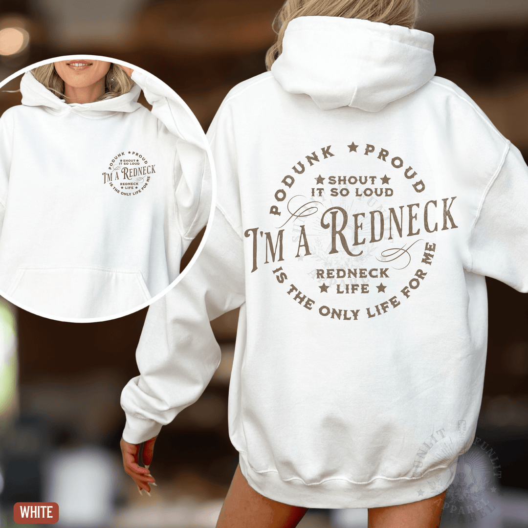 Redneck Life Hardy Concert Hoodie - Sunlit Funlit | Graphic Tees for Country Concert Addicts
