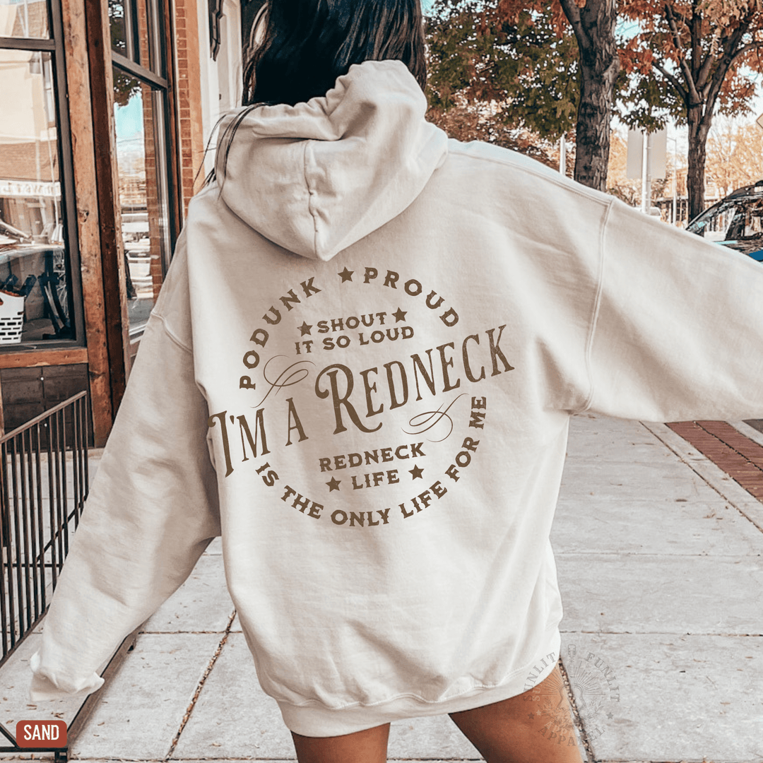 Redneck Life Hardy Concert Hoodie - Sunlit Funlit | Graphic Tees for Country Concert Addicts