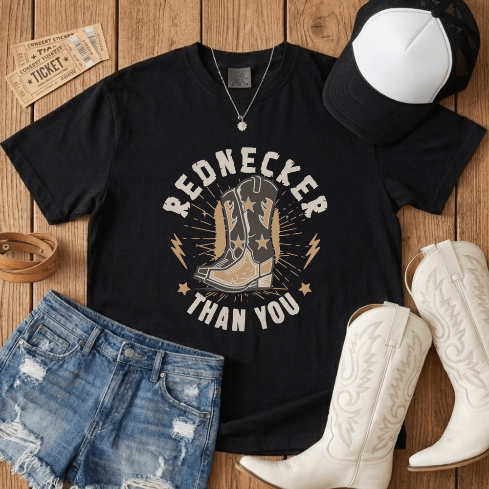 Rednecker Than You Concert Tee - Sunlit Funlit Country Concert Tees