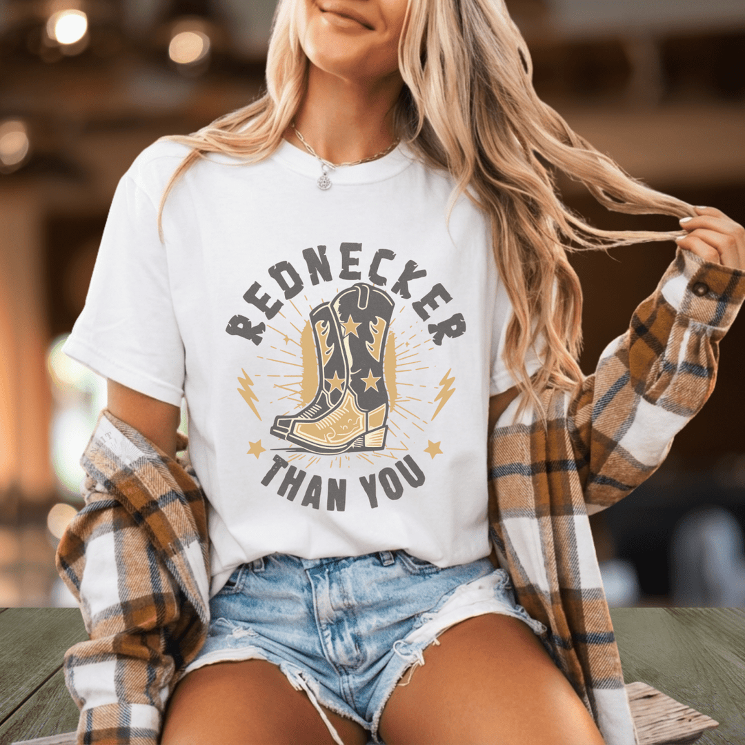 Rednecker Than You Concert Tee - Sunlit Funlit Country Concert Tees