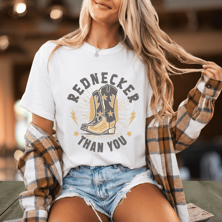 Rednecker Than You Concert Tee - Sunlit Funlit Country Concert Tees
