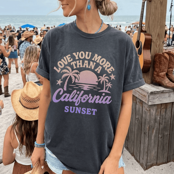 Retro California Sunset T-Shirt