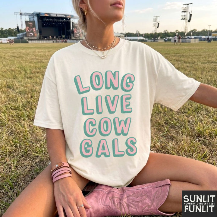 Retro Long Live Cow Gals Tee