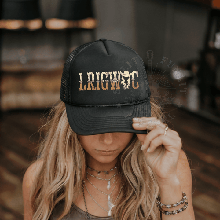 Reverse Cowgirl Country Concert Trucker Hat 
