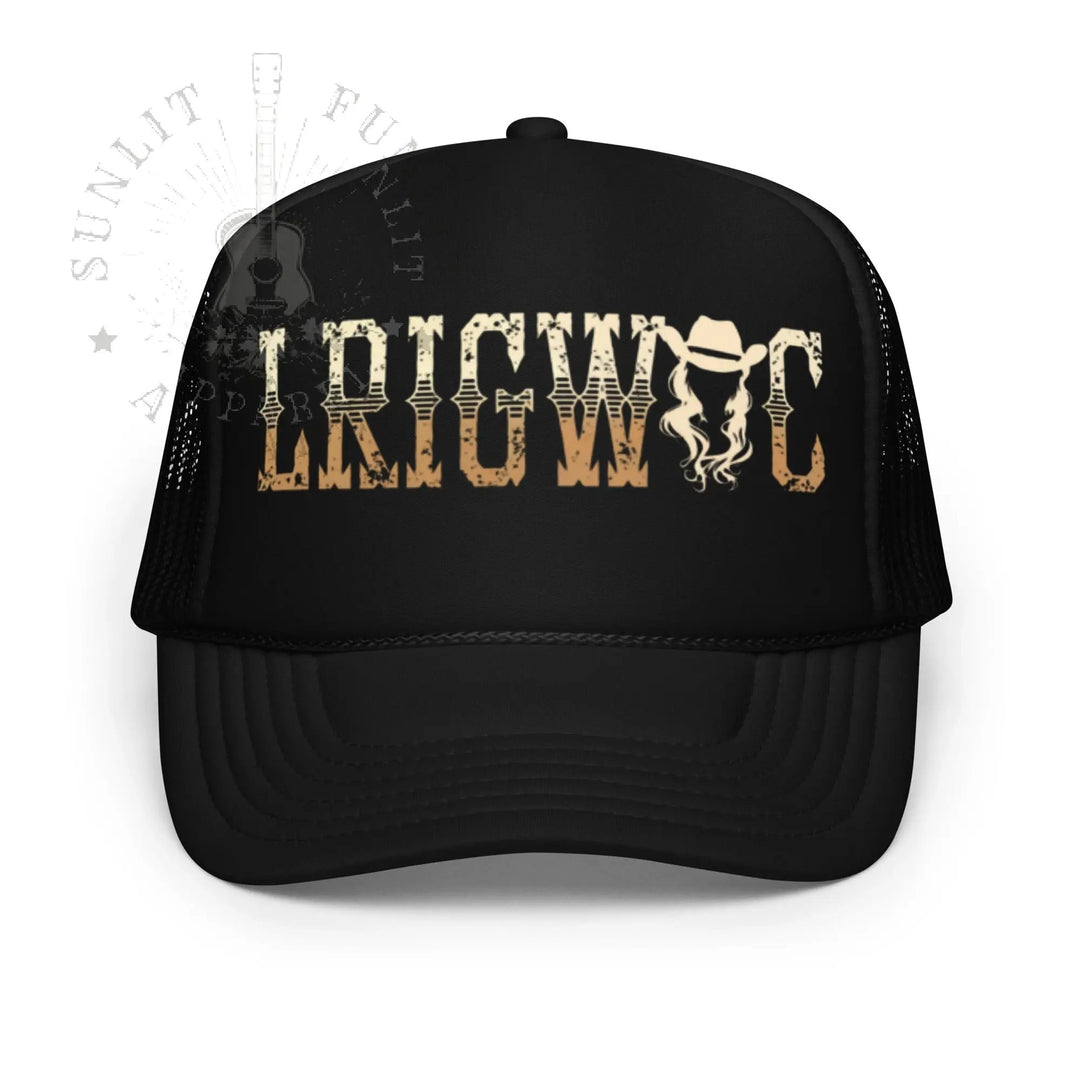 Reverse Cowgirl Country Concert Trucker Hat - Sunlit Funlit | Graphic Tees for Country Concert Addicts