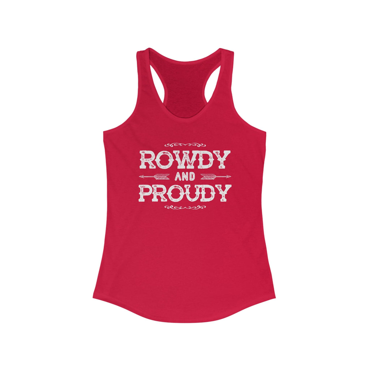 Rowdy & Proudy Country Racerback Tank - Sunlit Funlit Country Music Tees