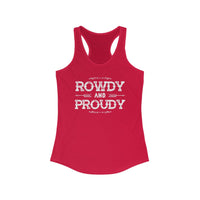 Thumbnail for Rowdy & Proudy Country Racerback Tank - Sunlit Funlit Country Music Tees