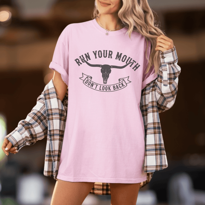Run Your Mouth Country Concert Shirt - Sunlit Funlit | Graphic Tees for Country Concert Addicts