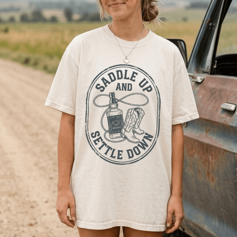 Saddle Up Settle Down Tee