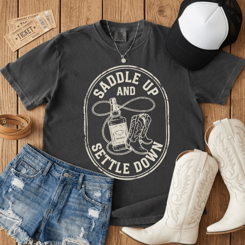 Saddle Up Settle Down Tee
