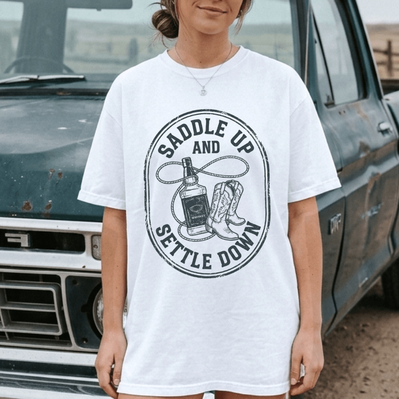 Saddle Up Settle Down Tee