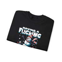 Thumbnail for Snowman F*cking Meltdown NSFW Funny Christmas Sweater - Sunlit Funlit Country Music Tees