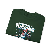 Thumbnail for Snowman F*cking Meltdown NSFW Funny Christmas Sweater - Sunlit Funlit Country Music Tees
