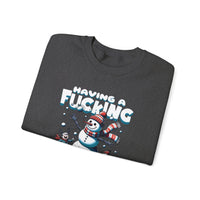 Thumbnail for Snowman F*cking Meltdown NSFW Funny Christmas Sweater - Sunlit Funlit Country Music Tees