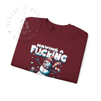 Thumbnail for Snowman F*cking Meltdown NSFW Funny Christmas Sweater - Sunlit Funlit Country Music Tees