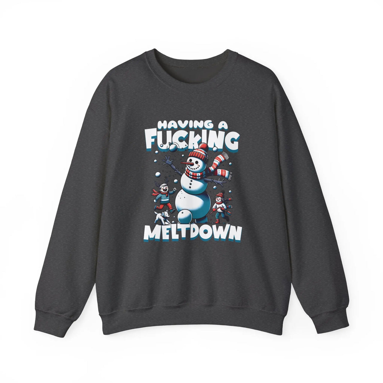 Snowman F*cking Meltdown NSFW Funny Christmas Sweater - Sunlit Funlit Country Music Tees