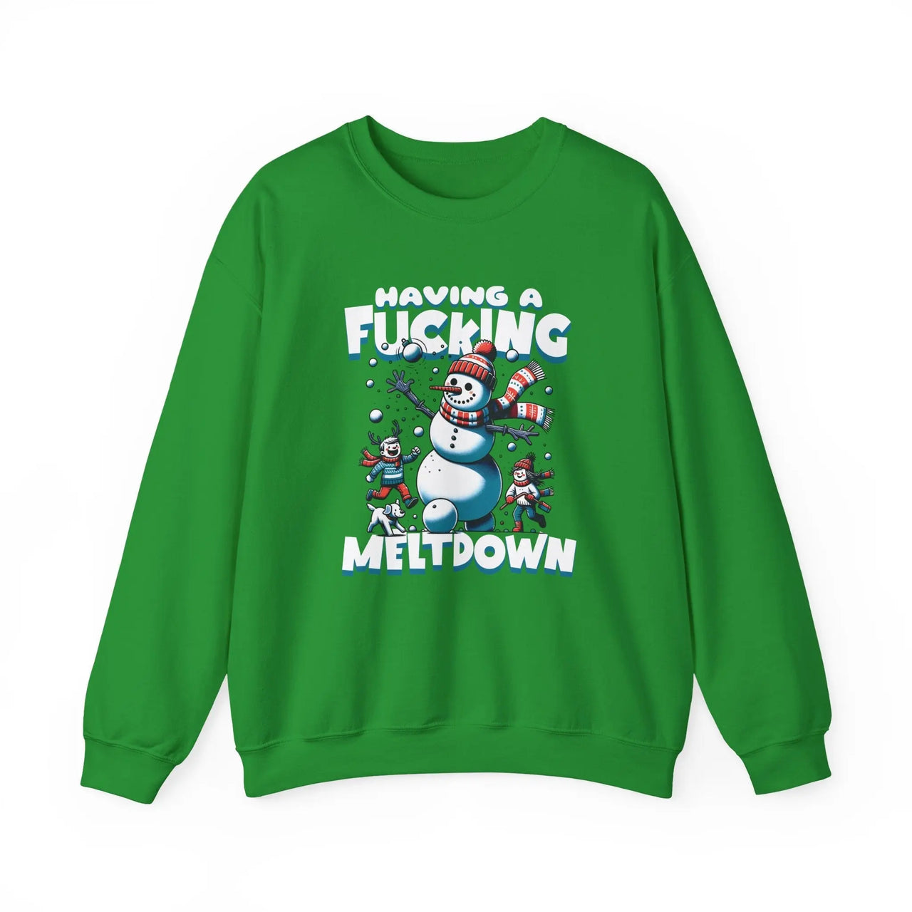 Snowman F*cking Meltdown NSFW Funny Christmas Sweater - Sunlit Funlit Country Music Tees