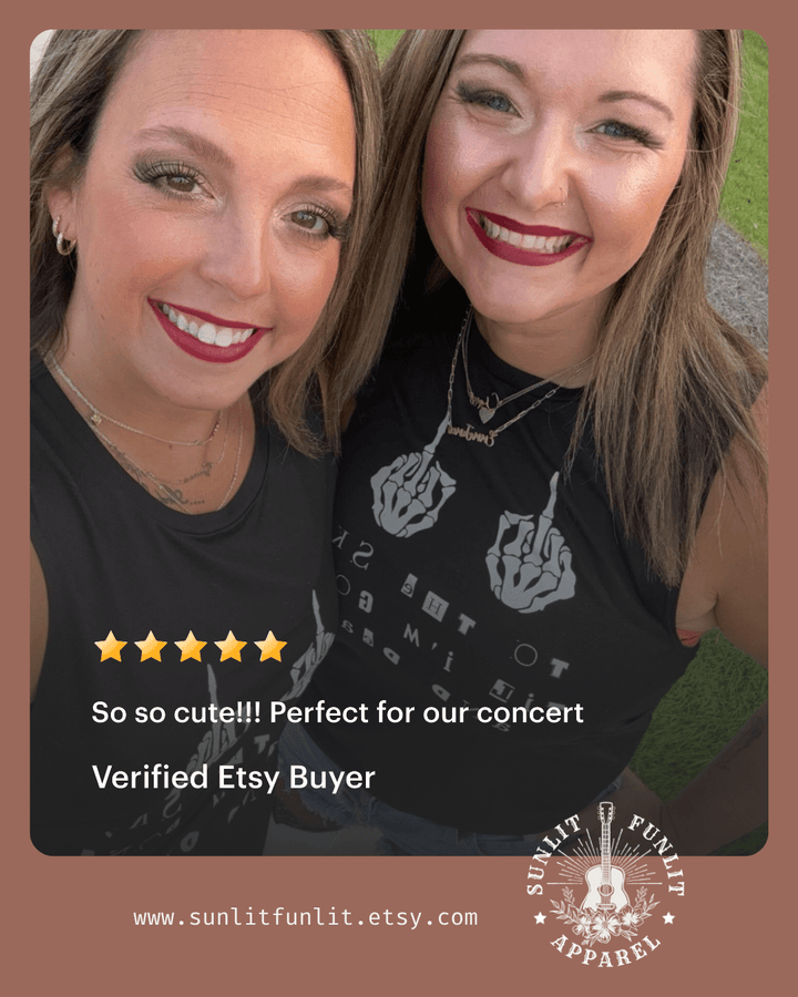 Sold Out Middle Finger Muscle Tank - Hardy Concert Tank - Sunlit Funlit | Graphic Tees for Country Concert Addicts