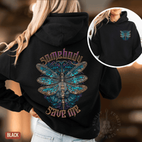 Thumbnail for Somebody Save Me Dragonfly Country Concert Hoodie - Sunlit Funlit | Graphic Tees for Country Concert Addicts