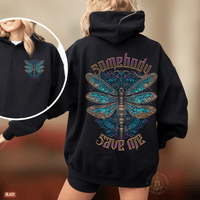 Thumbnail for Somebody Save Me Dragonfly Country Concert Hoodie - Sunlit Funlit | Graphic Tees for Country Concert Addicts