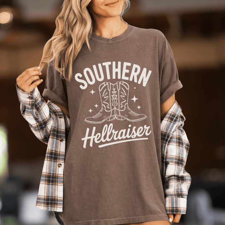 Southern Hellraiser Country Concert Shirt - Sunlit Funlit | Graphic Tees for Country Concert Addicts