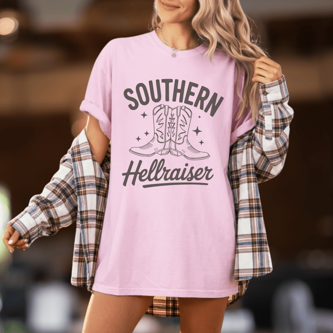 Southern Hellraiser Country Concert Shirt - Sunlit Funlit | Graphic Tees for Country Concert Addicts