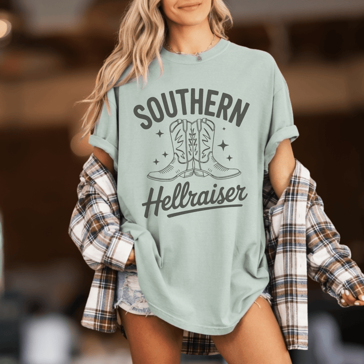 Southern Hellraiser Country Concert Shirt - Sunlit Funlit | Graphic Tees for Country Concert Addicts