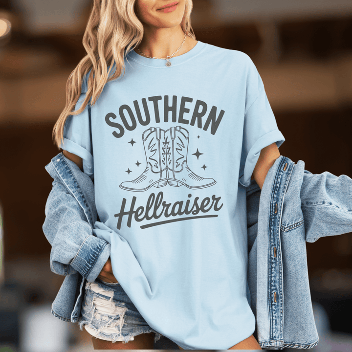 Southern Hellraiser Country Concert Shirt - Sunlit Funlit | Graphic Tees for Country Concert Addicts