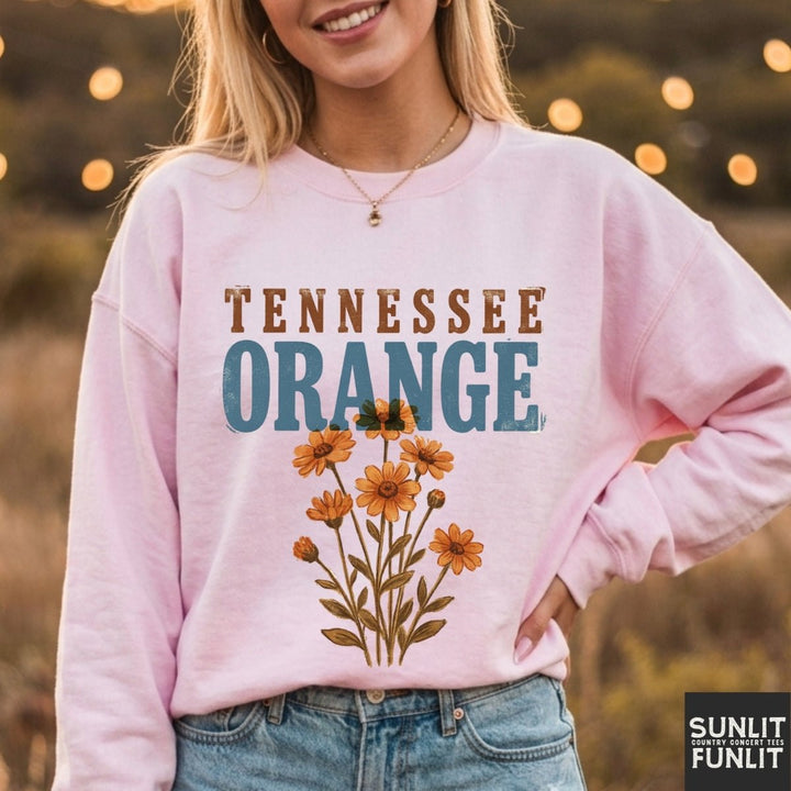 Tennessee Orange Flowers Sweatshirt