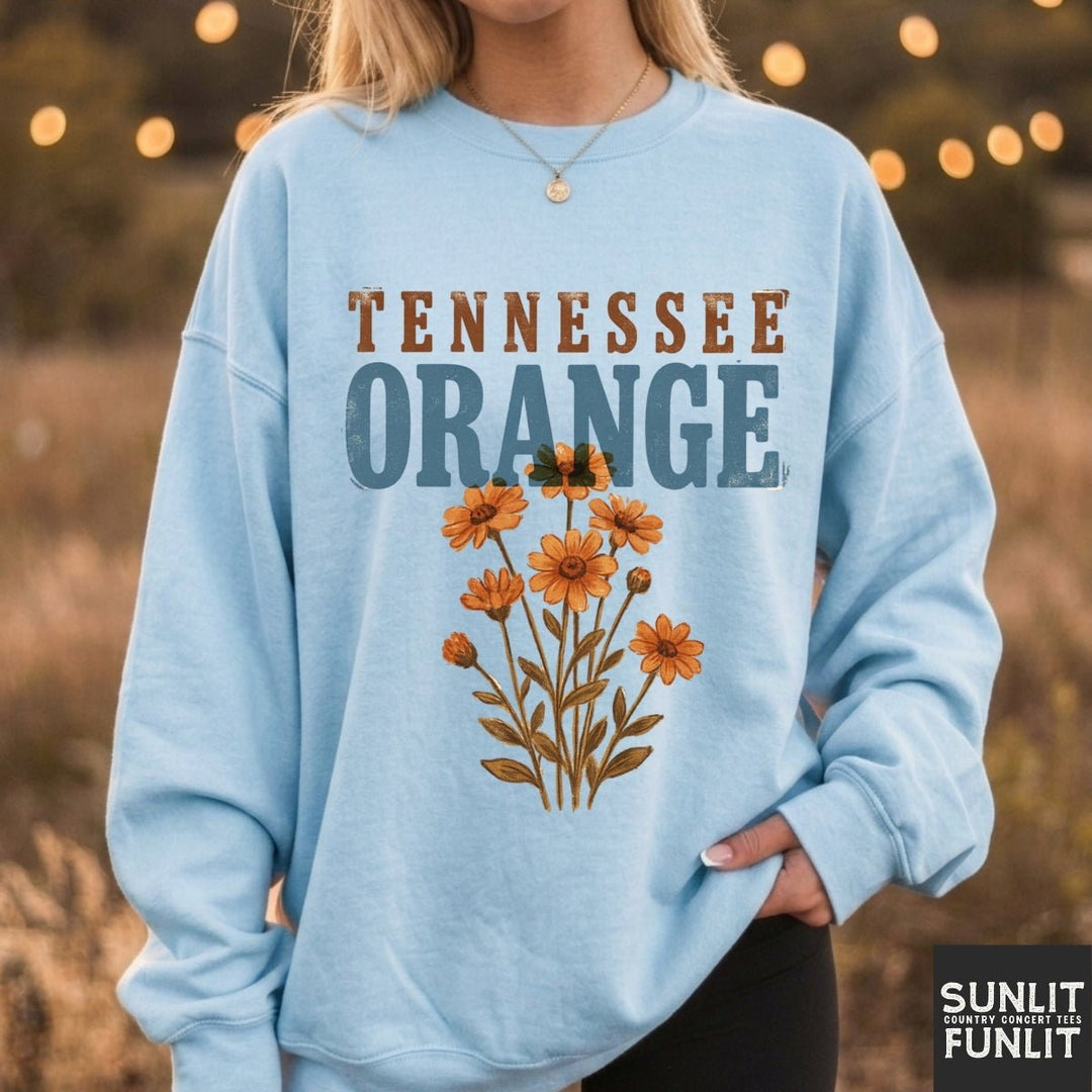Tennessee Orange Flowers Sweatshirt