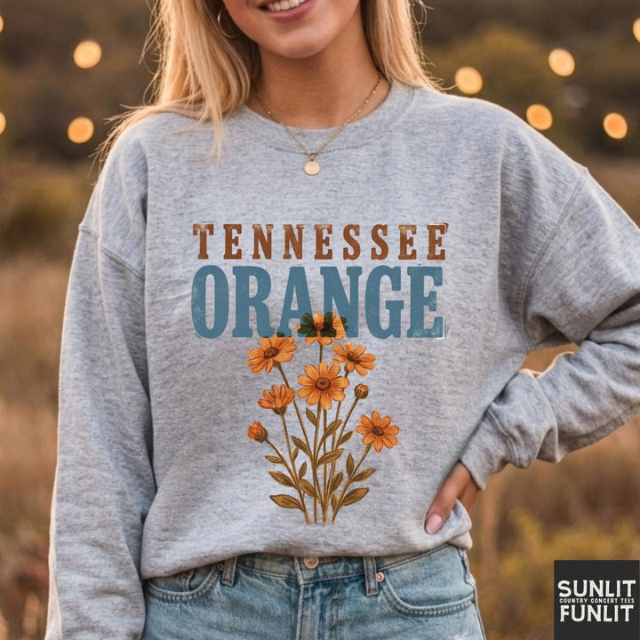 Tennessee Orange Flowers Sweatshirt