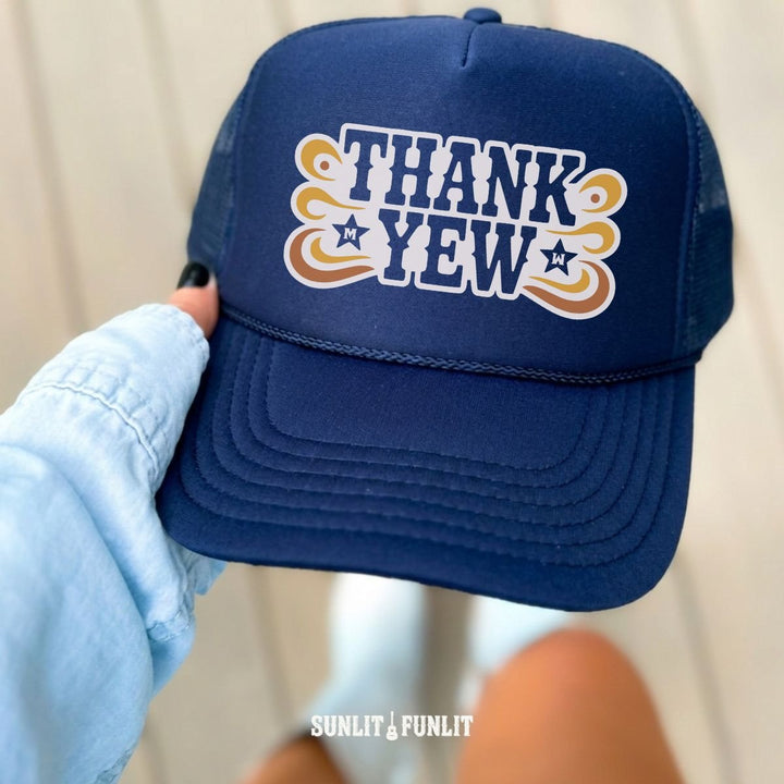 Thank Yew Hat | Wallen Fan Country Concert Trucker Hat - Sunlit Funlit