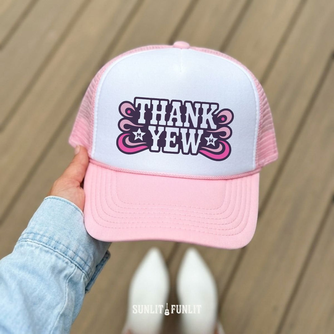 Thank Yew Hat | Wallen Fan Country Concert Trucker Hat - Sunlit Funlit