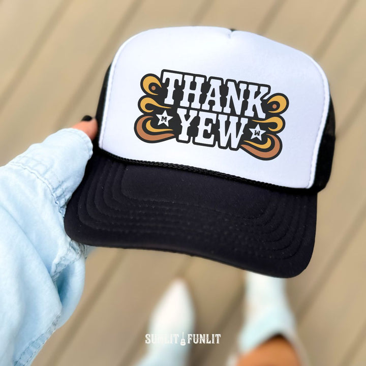 Thank Yew Hat | Wallen Fan Country Concert Trucker Hat - Sunlit Funlit