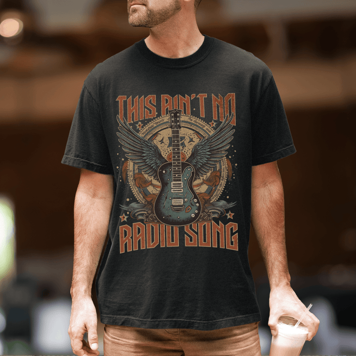 This Ain't No Radio Song Country Graphic Tee - Sunlit Funlit