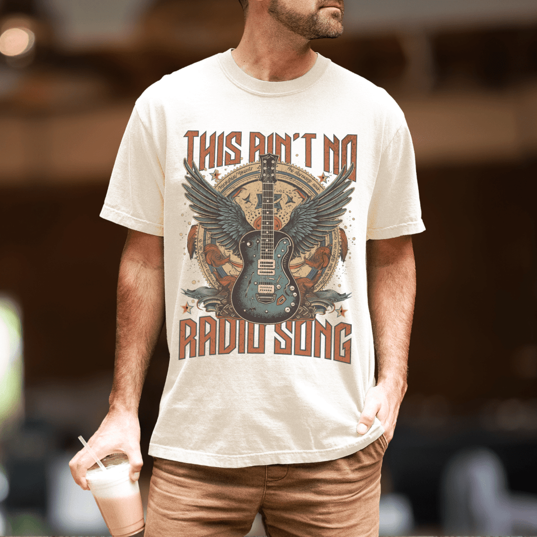 This Ain't No Radio Song Country Graphic Tee - Sunlit Funlit