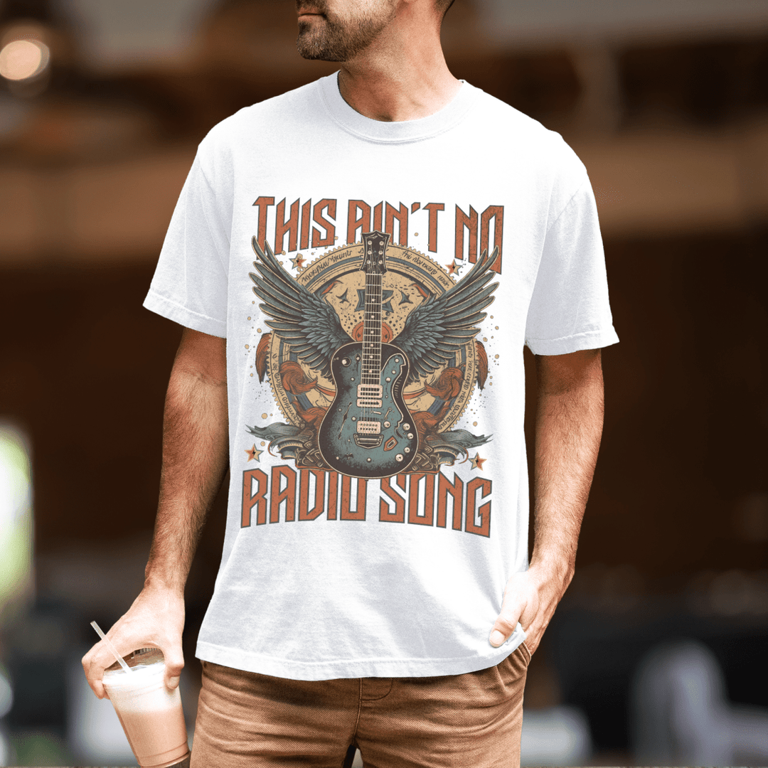 This Ain't No Radio Song Country Graphic Tee - Sunlit Funlit