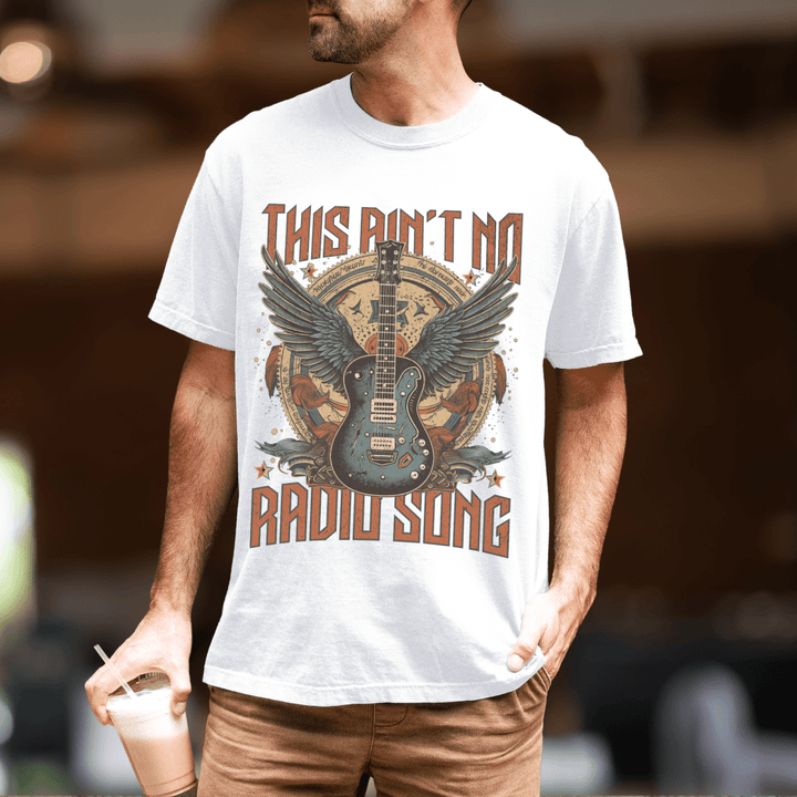 This Ain't No Radio Song Country Graphic Tee - Sunlit Funlit