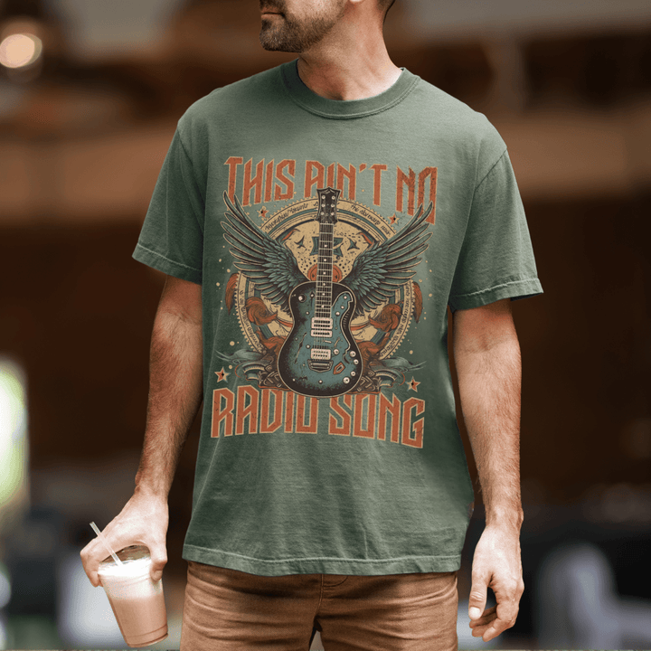 This Ain't No Radio Song Country Graphic Tee - Sunlit Funlit
