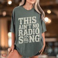 Thumbnail for This Ain't No Radio Song Country Rock Tee - Sunlit Funlit | Graphic Tees for Country Concert Addicts