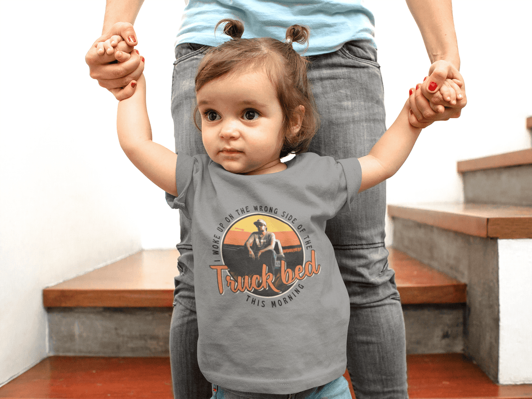 Toddler Truck Bed Country Fan Tee - Sunlit Funlit | Graphic Tees for Country Concert Addicts